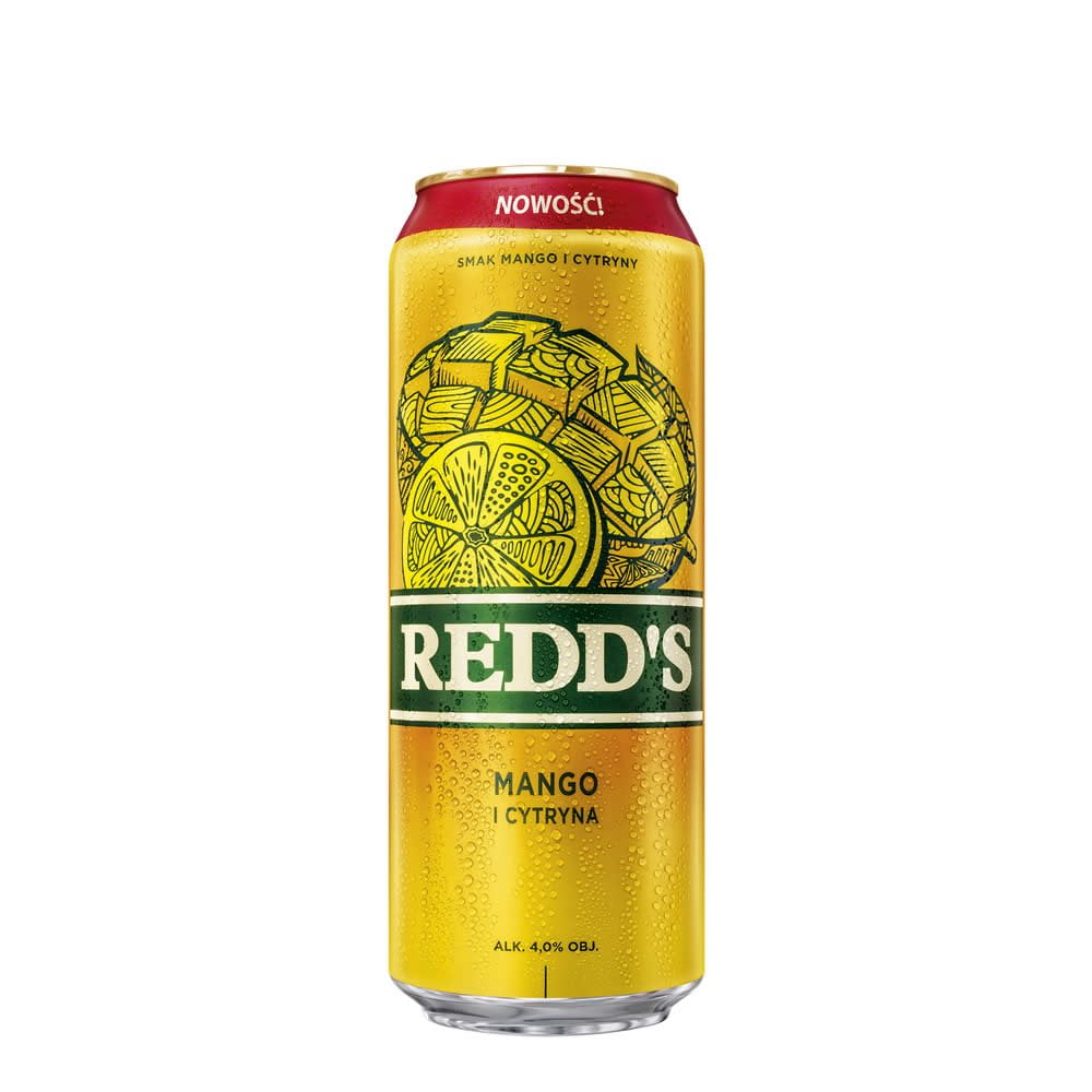 Cerveza Redd's Mango Lata Estación Malta Cerveza importada.